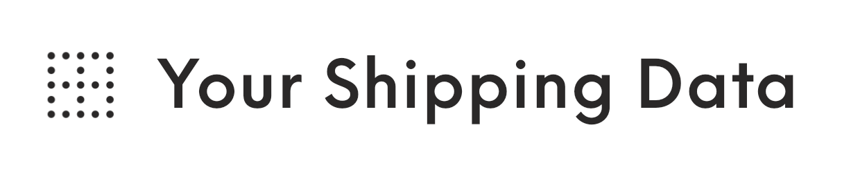 Your Shipping Data